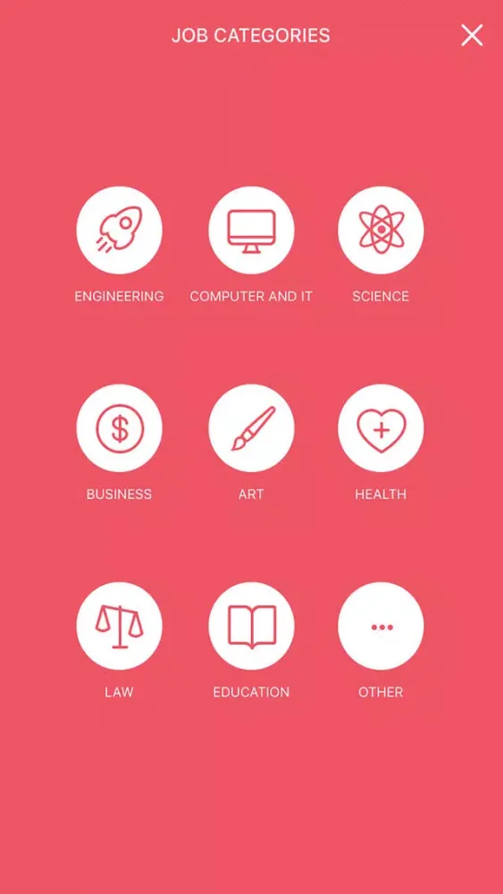 Tangkapan skrin SnapJobs App