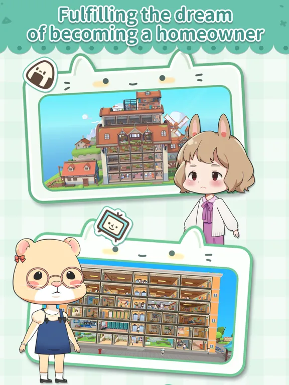 Tangkapan skrin Cat Lady's Happy Home iPad 