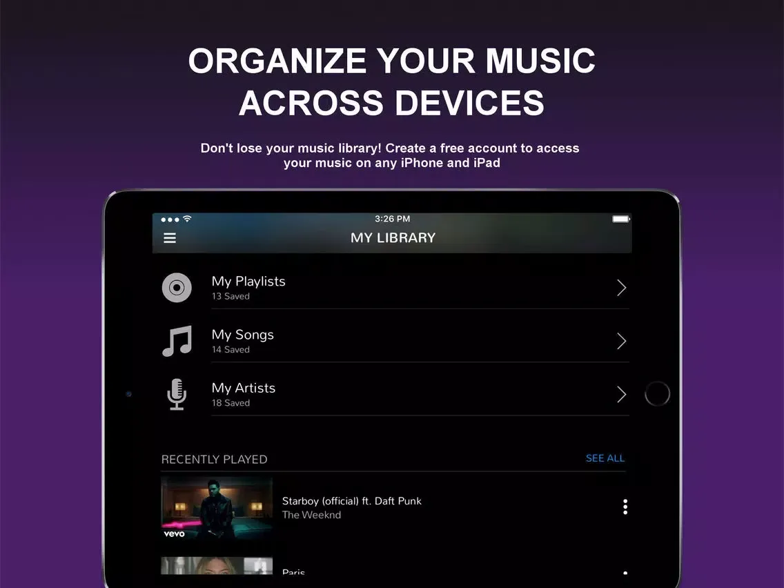Screenshot di Nebulamix Music iPad 
