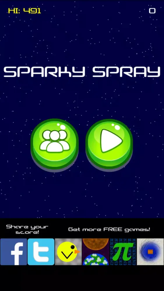 ภาพหน้าจอของ Sparky Spray