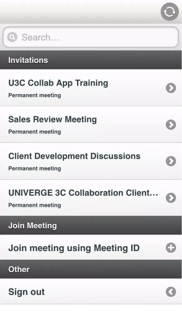 تصاویر UNIVERGE 3C Collaboration Client