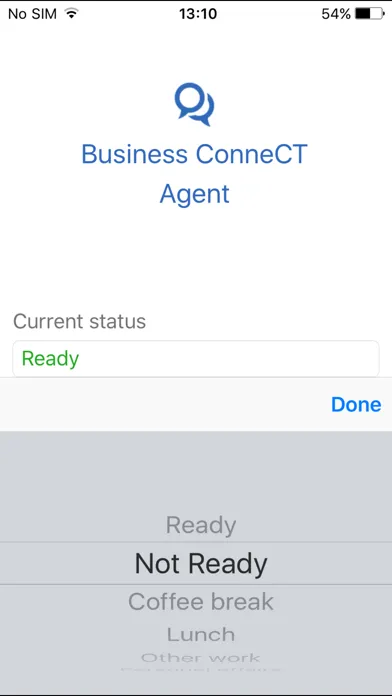 Ảnh chụp màn hình của NEC Business ConneCT Agent