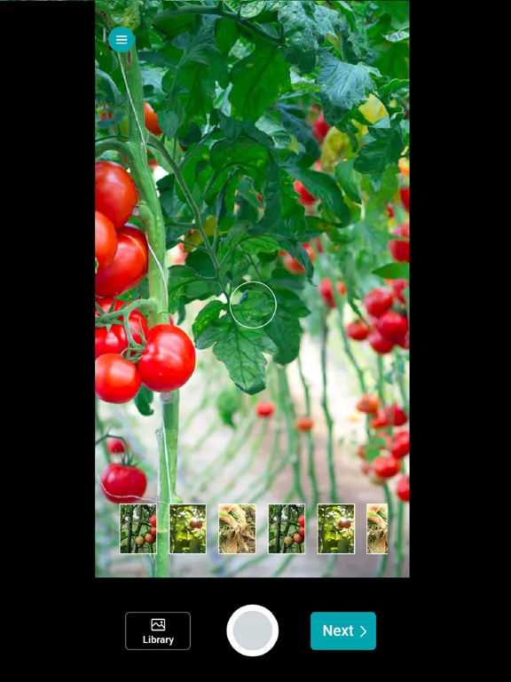 Tangkapan layar CropScope Camera iPad 