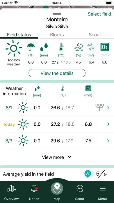 Screenshot di CropScope