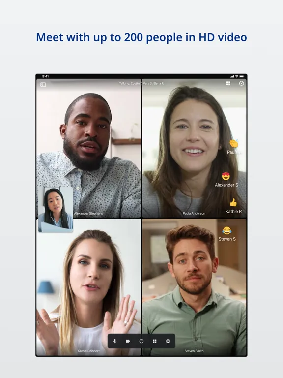 UNIVERGE BLUE™ MEET iPad  Ekran Görüntüleri