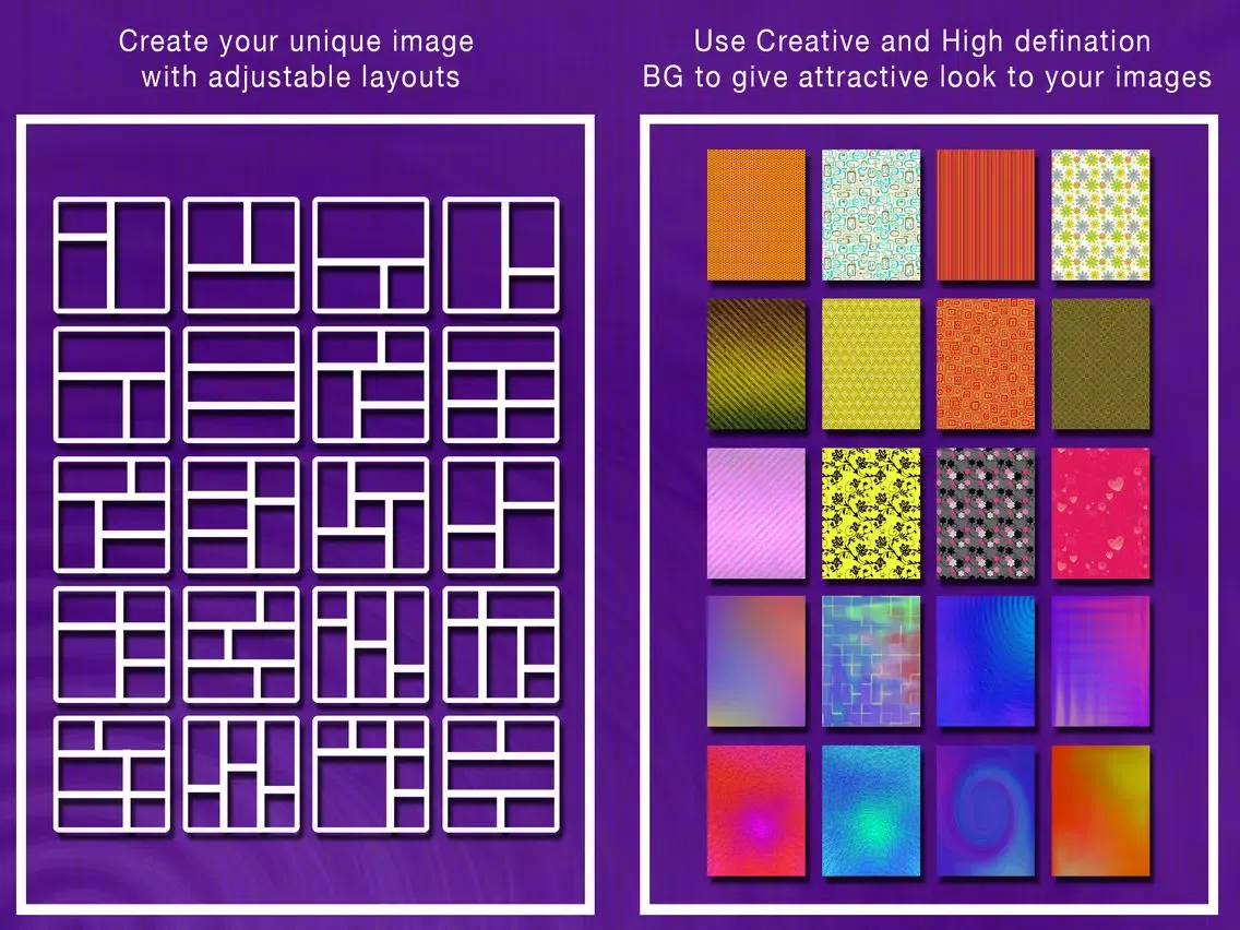 Pic Booth - Photo Collage + Picture Frame editor and borders with hd background for Facebook,instagram,Tumblr free iPad Screenshots
