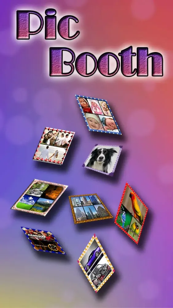 Pic Booth - Photo Collage + Picture Frame editor and borders with hd background for Facebook,instagram,Tumblr free Screenshots