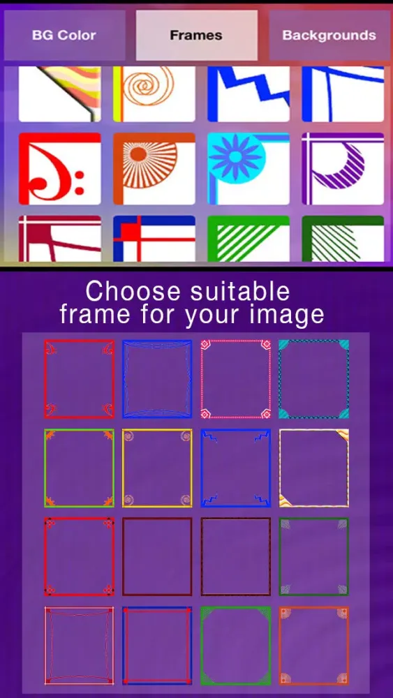 Pic Booth - Photo Collage + Picture Frame editor and borders with hd background for Facebook,instagram,Tumblr free Screenshots