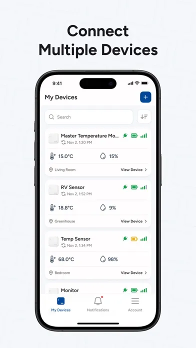 Necto Sensor Screenshots