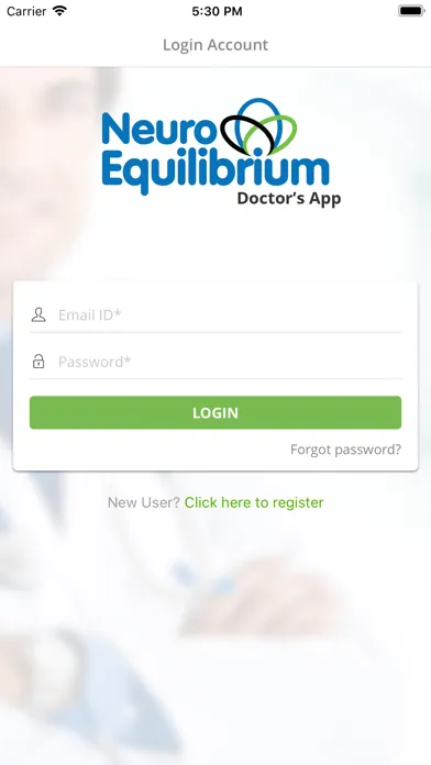 Zrzuty ekranu NeuroEquilibrium Doctor App