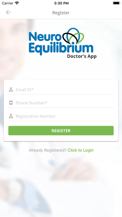 Zrzuty ekranu NeuroEquilibrium Doctor App