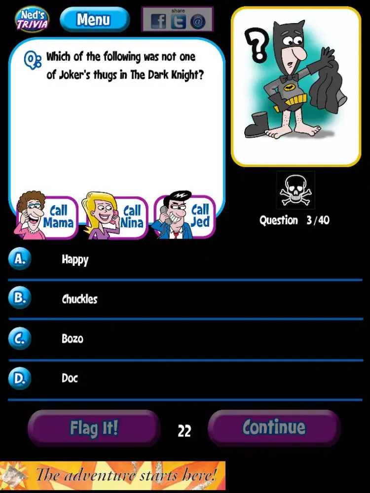 تصاویر Ned's Movie Trivia Free iPad 