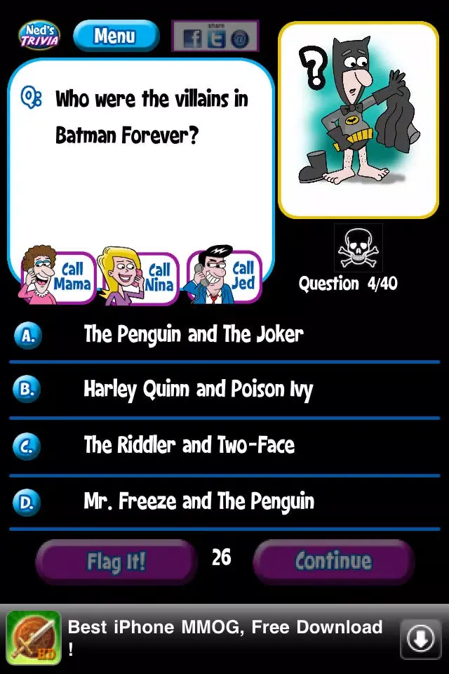 تصاویر Ned's Movie Trivia Free