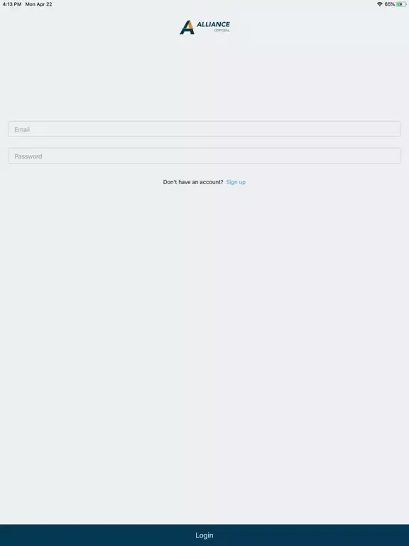 Capturas de tela do Alliance Hauler App iPad 