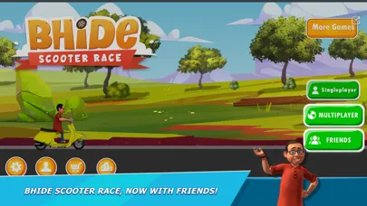 ภาพหน้าจอของ Bhide Scooter Race| TMKOC Game