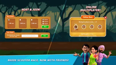 ภาพหน้าจอของ Bhide Scooter Race| TMKOC Game