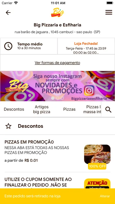 Big Pizzaria e Esfiharia 스크린샷