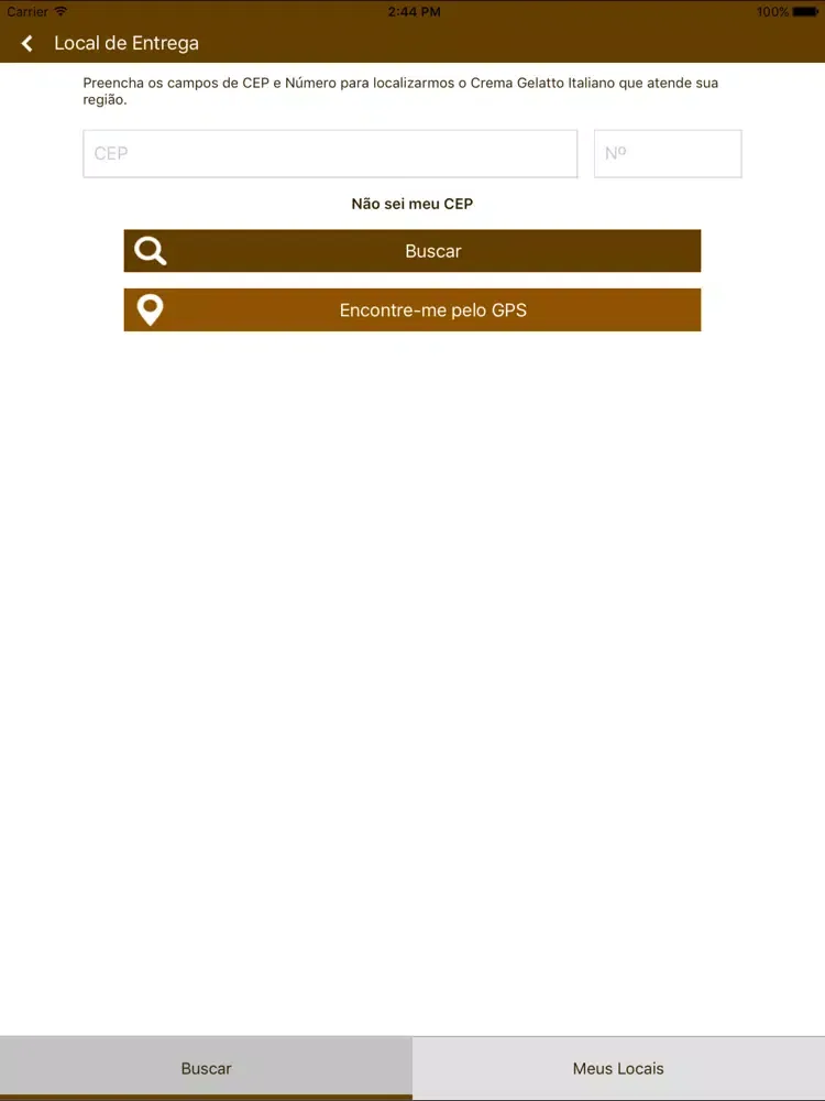 Crema Gelato Italiano iPad  স্ক্রিনশট