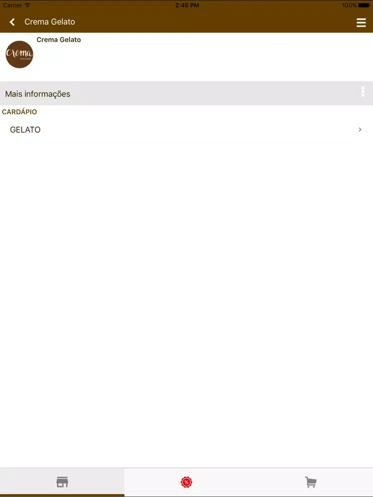 Crema Gelato Italiano iPad  স্ক্রিনশট