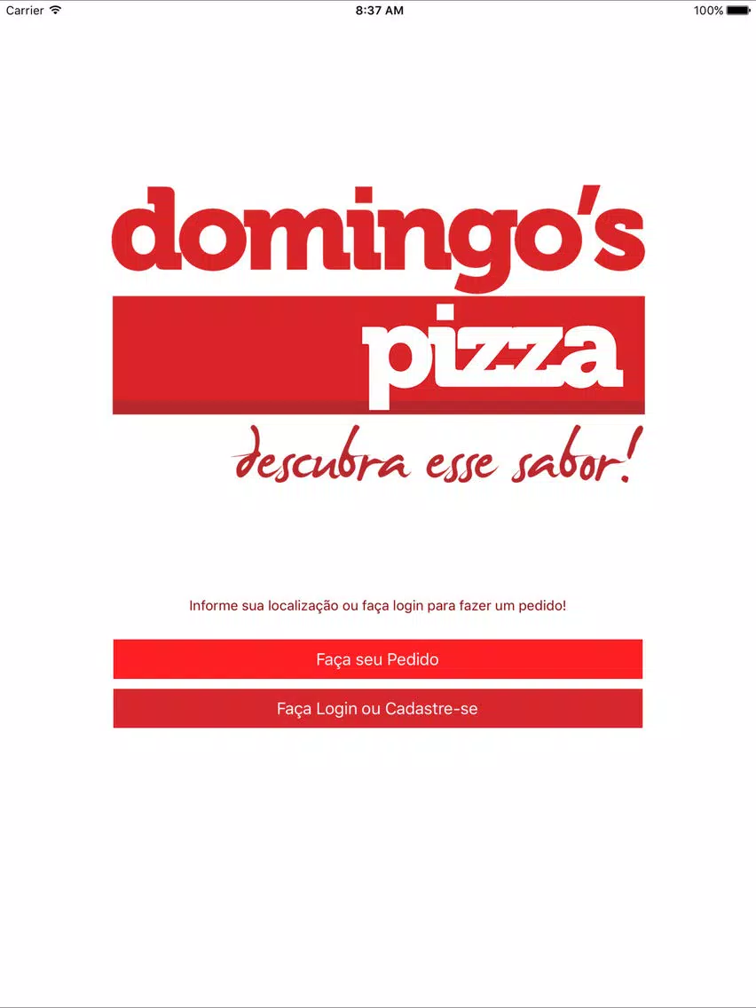 Domingos Pizza iPad  Screenshots