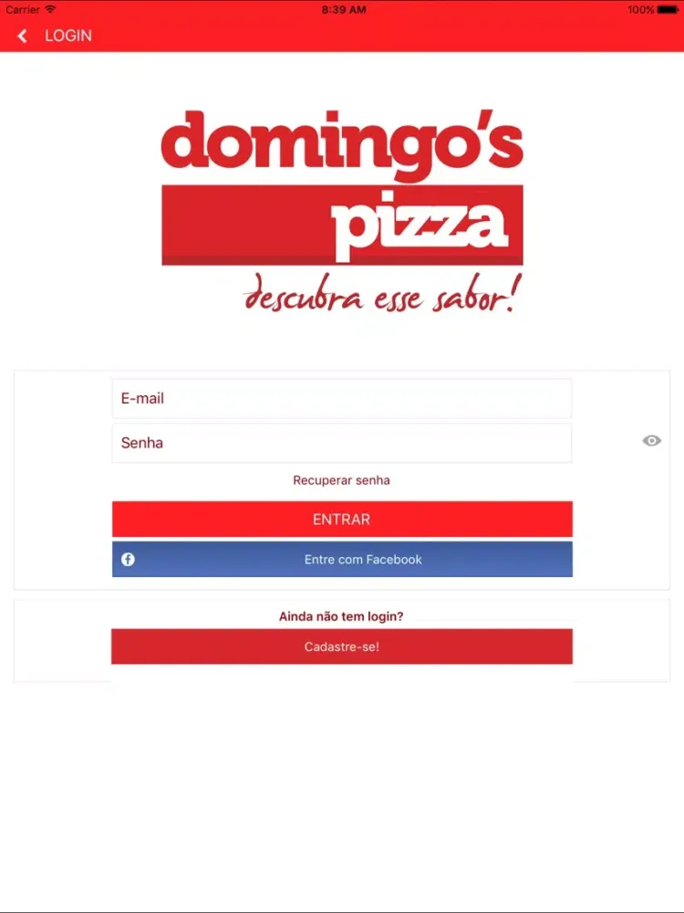 Screenshot di Domingos Pizza iPad 