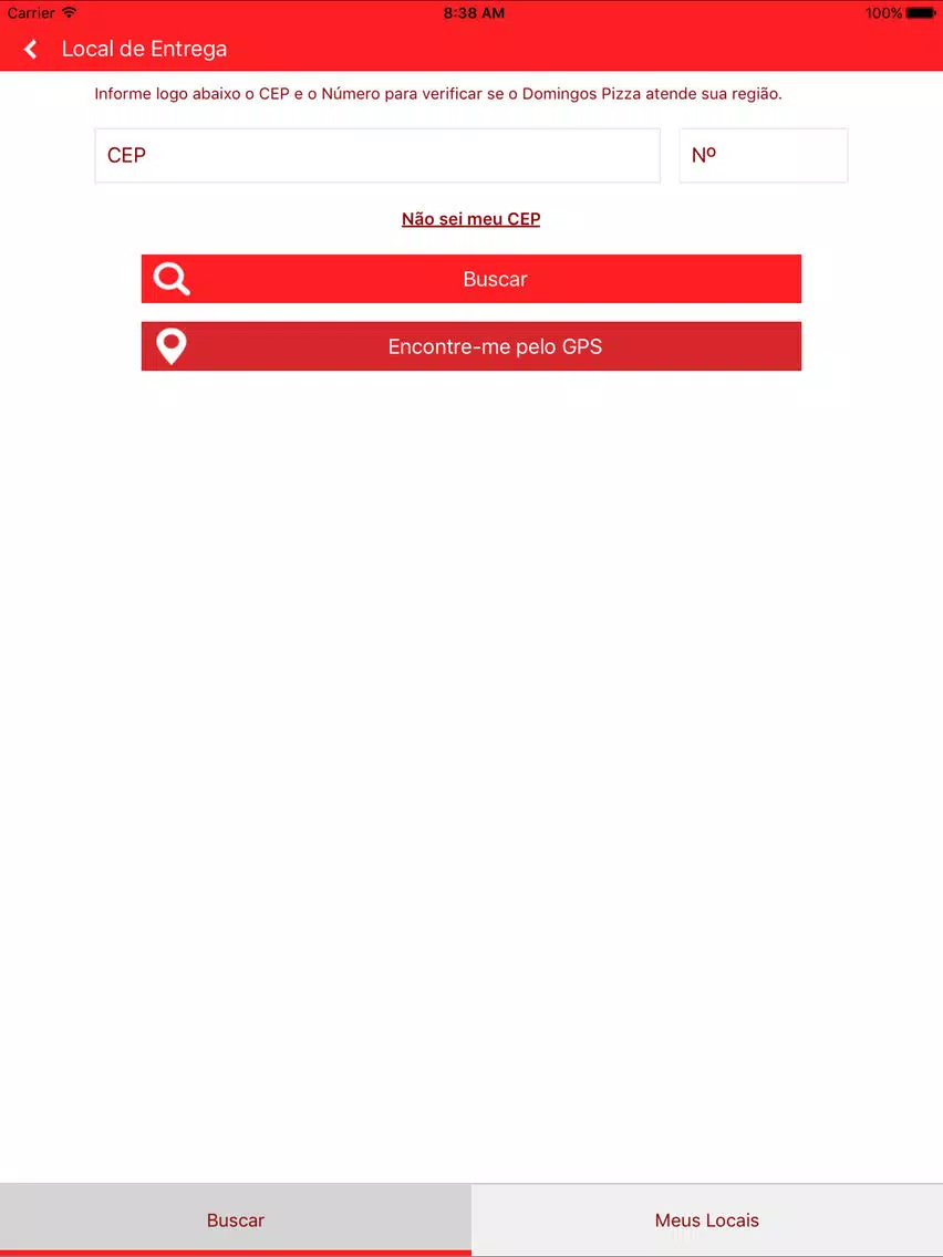 Domingos Pizza iPad  Screenshots