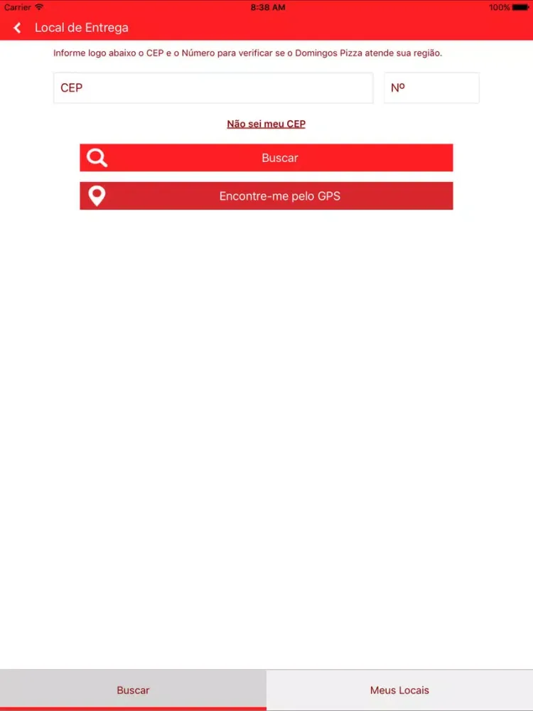 Screenshot di Domingos Pizza iPad 