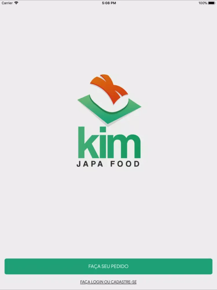 Tangkapan layar Kim Japa Food iPad 