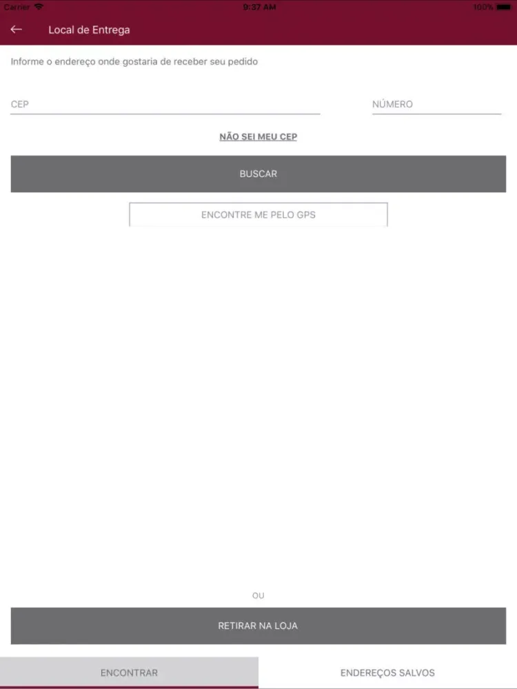 Ảnh chụp màn hình của Loop Express iPad 