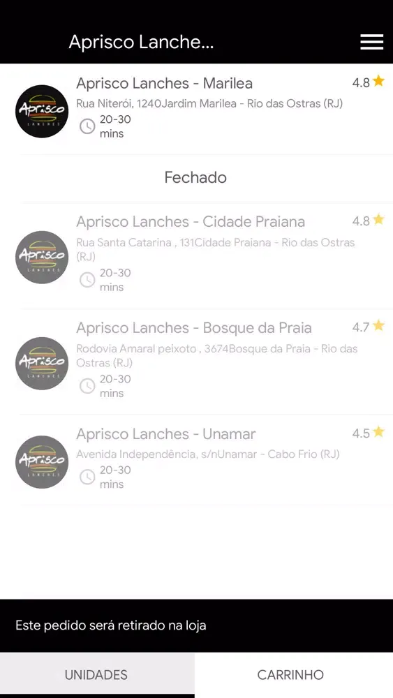 Скриншоты Aprisco Lanches
