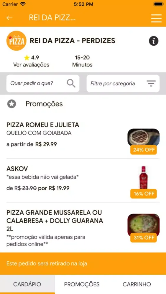 ภาพหน้าจอของ Rei da Pizza - Perdizes