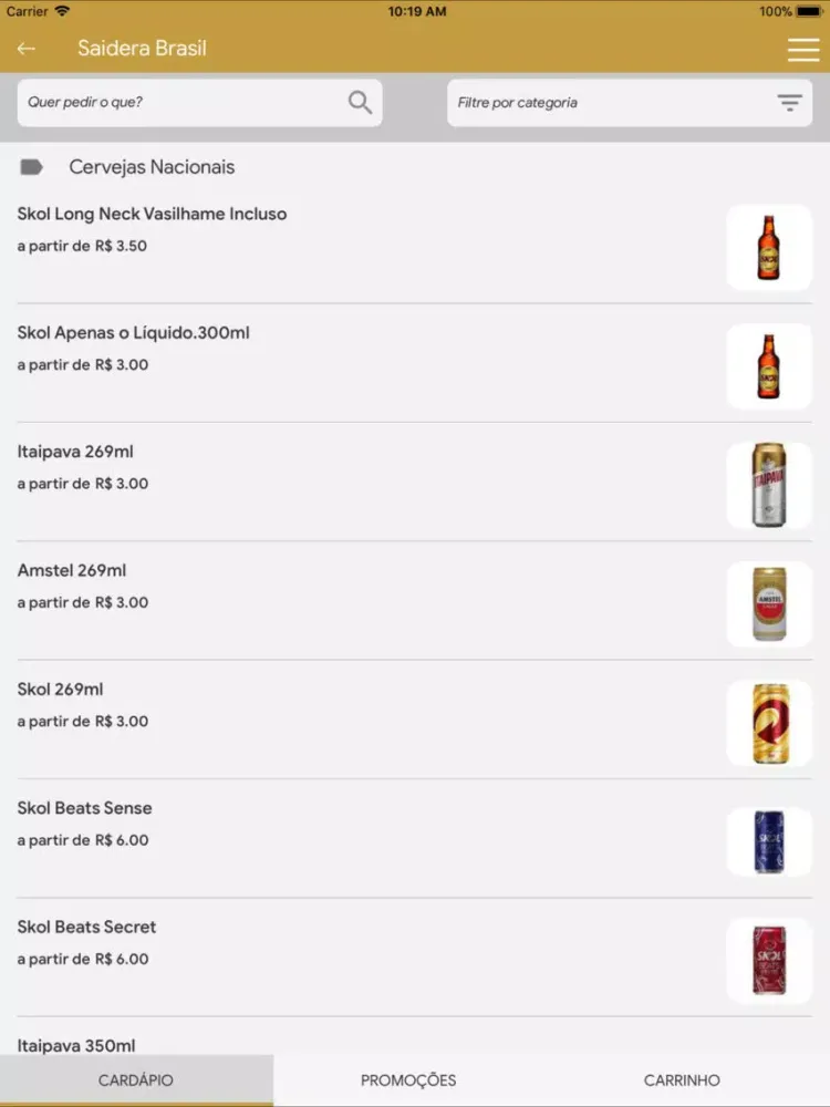 Saidera Brasil - Delivery iPad  Screenshots