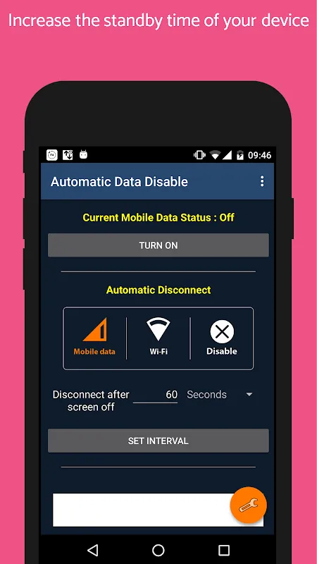 Скриншоты Automatic Data Disable