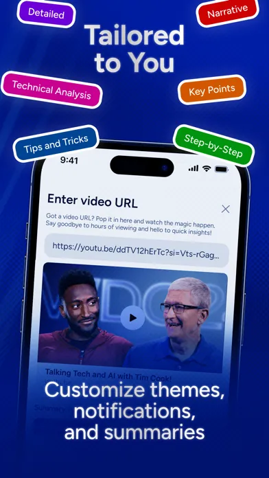Capturas de pantalla de Oz: Video Summarize