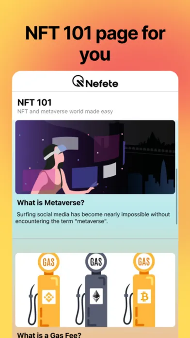 Capturas de tela do Nefete - NFT & metaverse