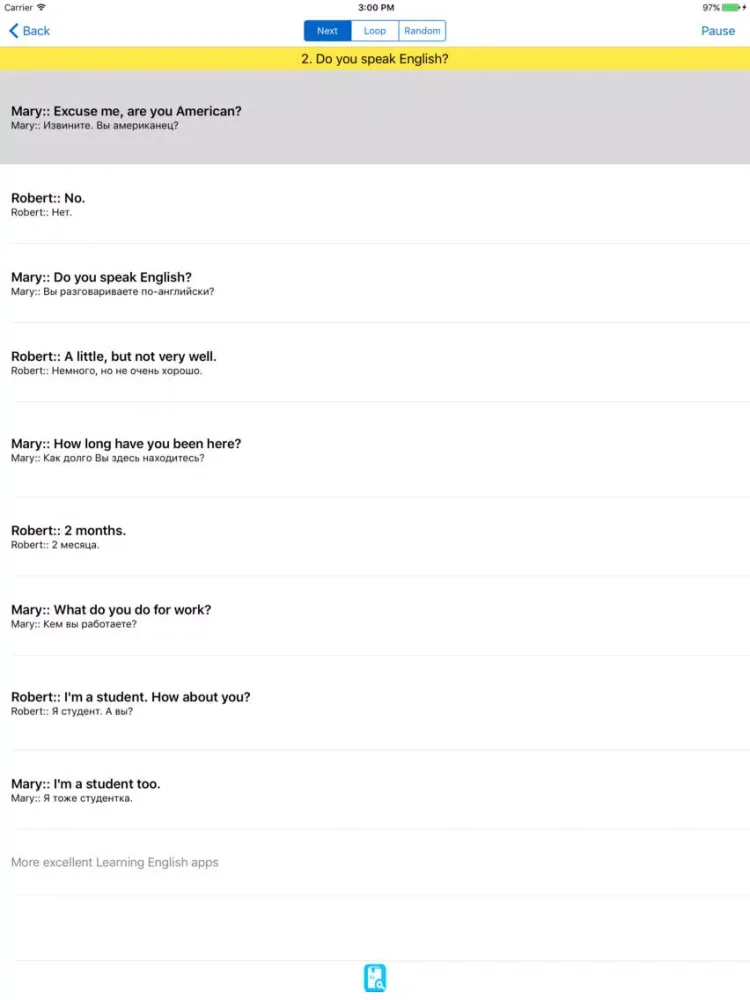 Ảnh chụp màn hình của English Study Pro for Russian Учить английский iPad 