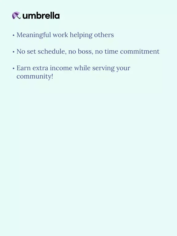 Umbrella – Help Your Community iPad  Screenshots