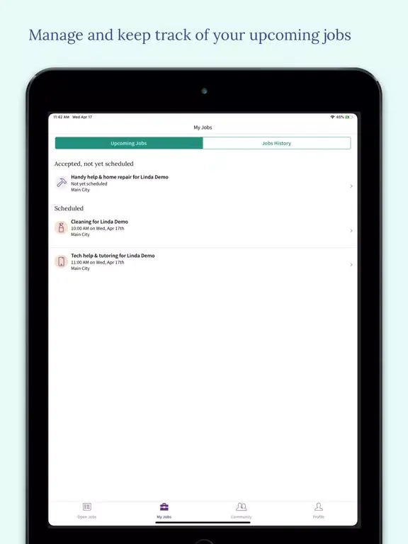 Umbrella – Help Your Community iPad  Screenshots