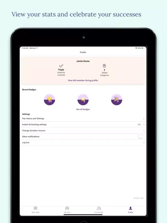 Umbrella – Help Your Community iPad  Screenshots