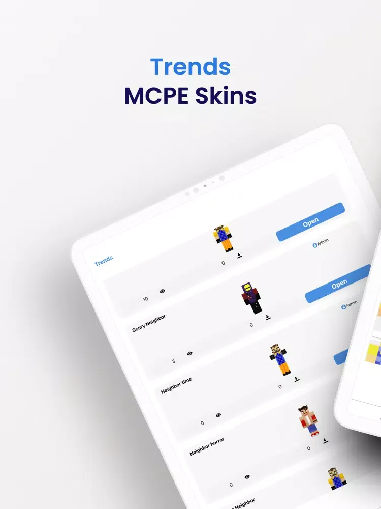 Neighbor Skins For Minecraft iPad  スクリーンショット