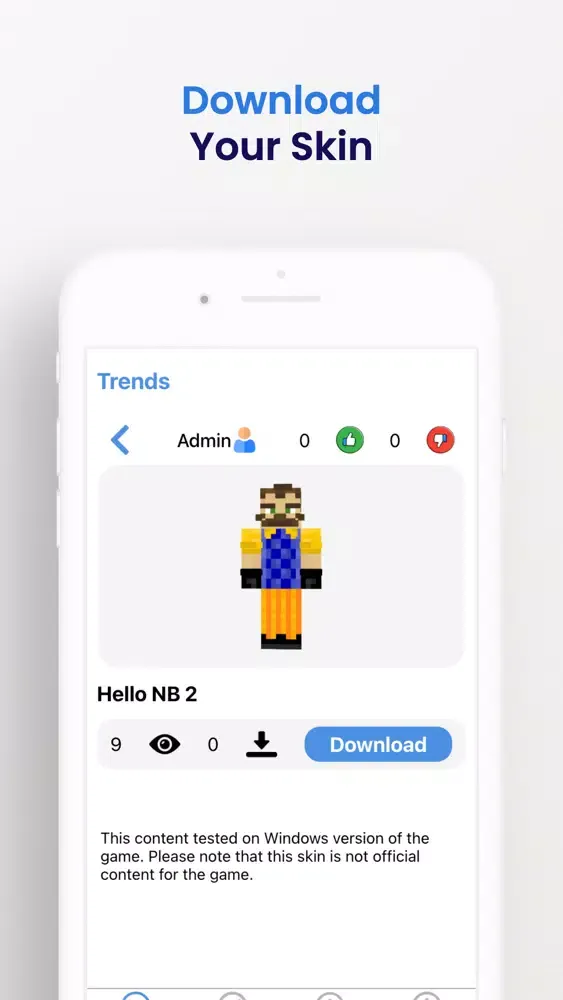 Neighbor Skins For Minecraft スクリーンショット