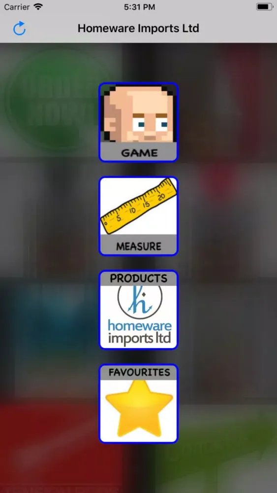 Capturas de tela do Homeware Imports Ltd
