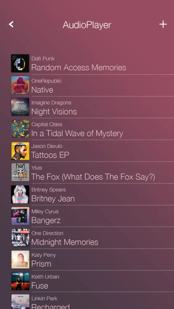 Capturas de pantalla de Audio Player + : Best app 4 Music Ever
