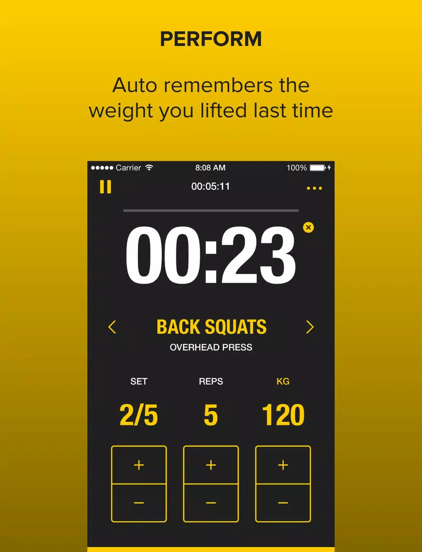 Zrzuty ekranu Strongr: Training Log for Weight Lifting and Strength Workouts iPad 