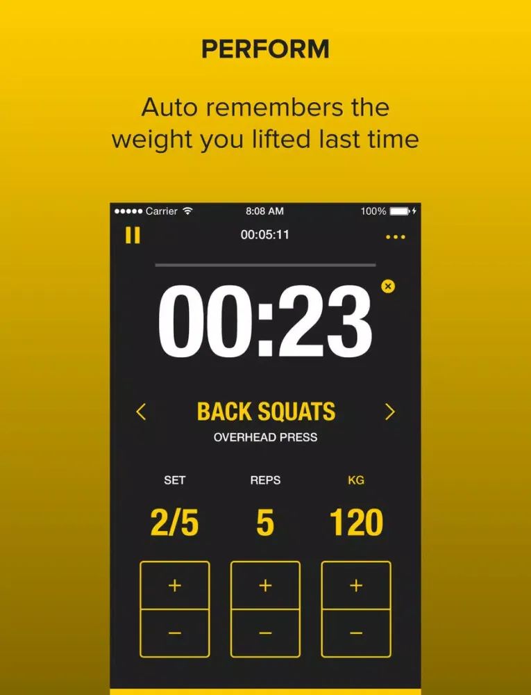 Strongr: Training Log for Weight Lifting and Strength Workouts iPad  スクリーンショット