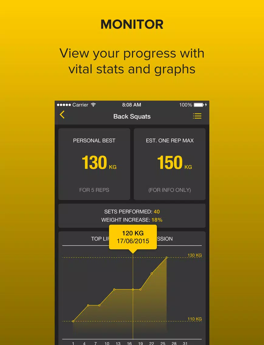 Zrzuty ekranu Strongr: Training Log for Weight Lifting and Strength Workouts iPad 
