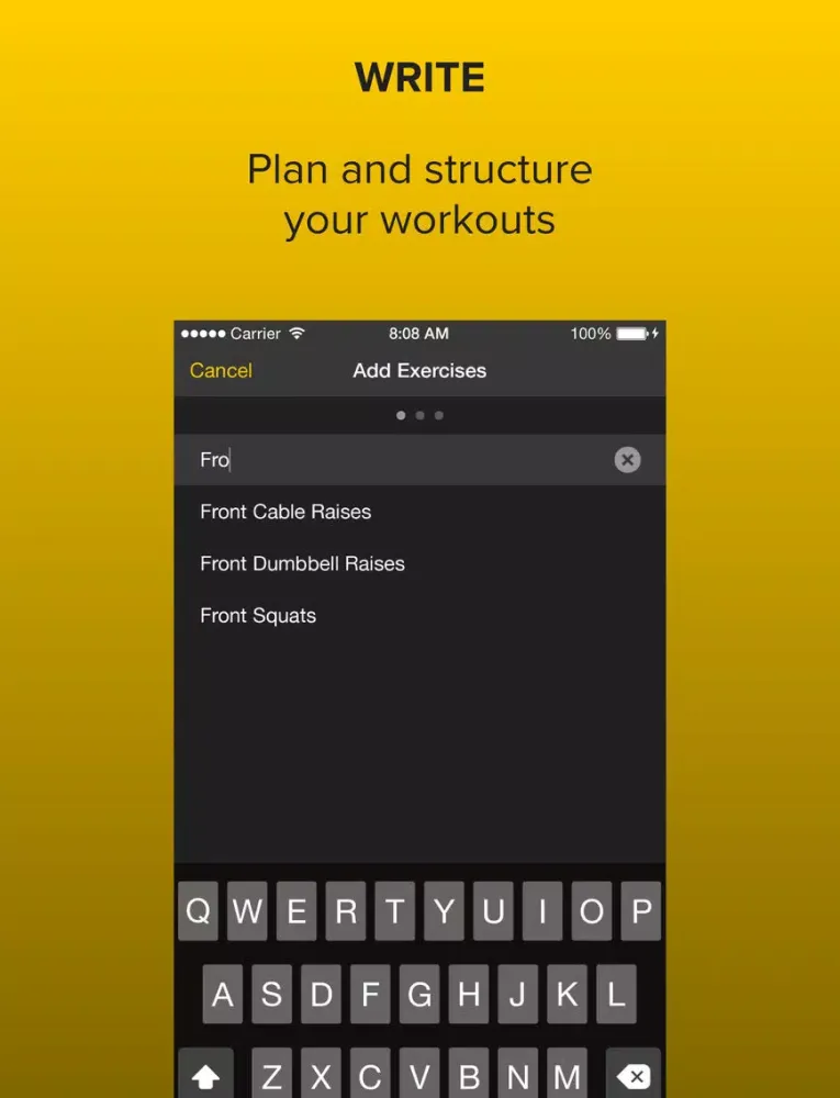 Strongr: Training Log for Weight Lifting and Strength Workouts iPad  スクリーンショット