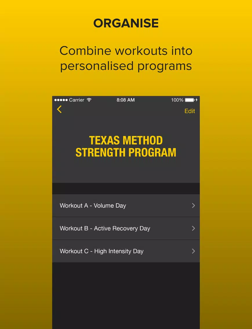 Zrzuty ekranu Strongr: Training Log for Weight Lifting and Strength Workouts iPad 