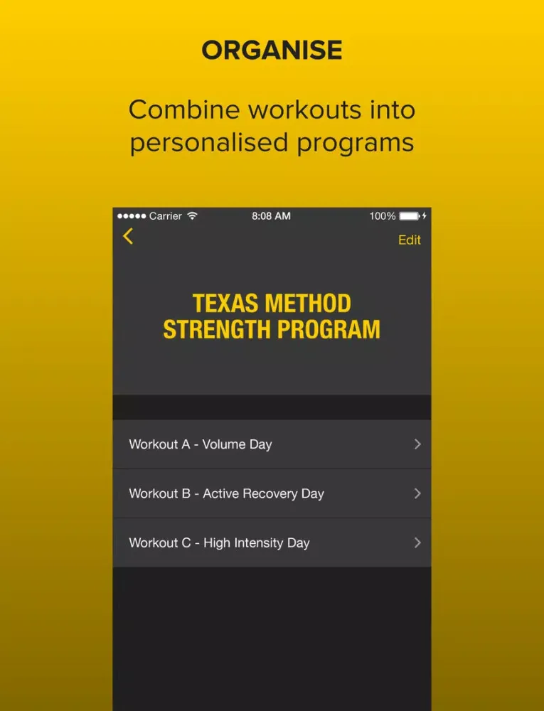 Strongr: Training Log for Weight Lifting and Strength Workouts iPad  スクリーンショット