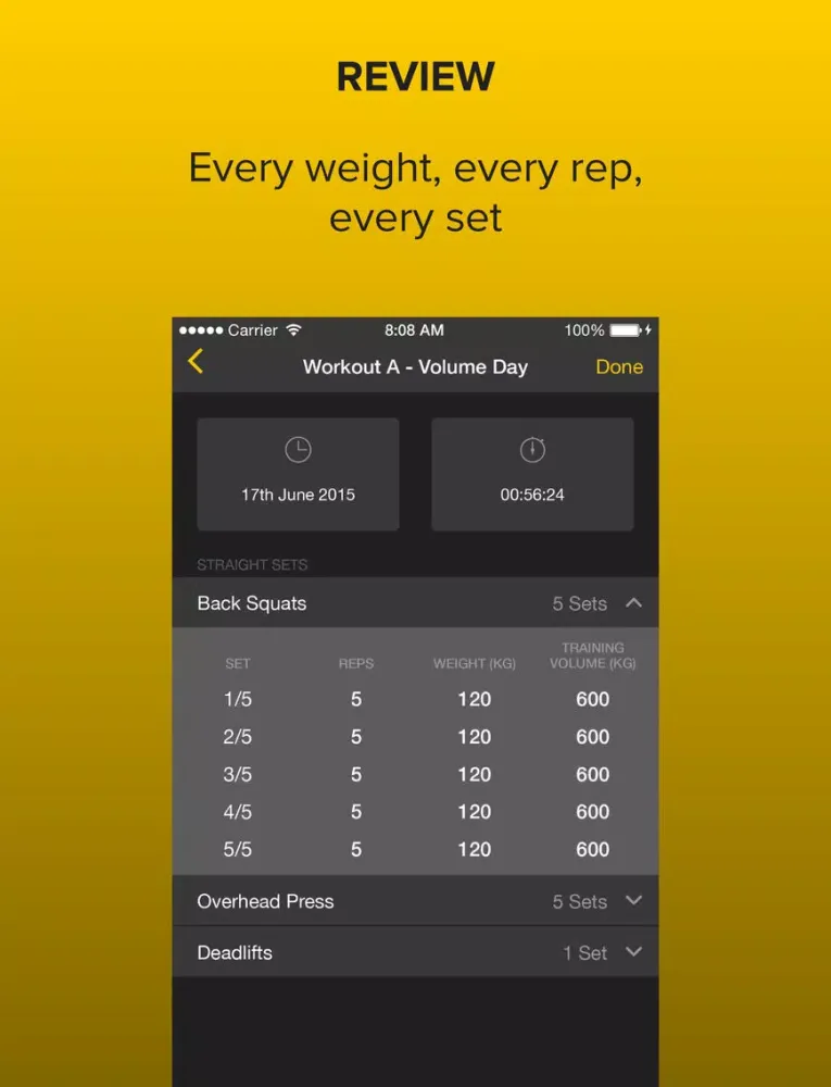 Strongr: Training Log for Weight Lifting and Strength Workouts iPad  スクリーンショット